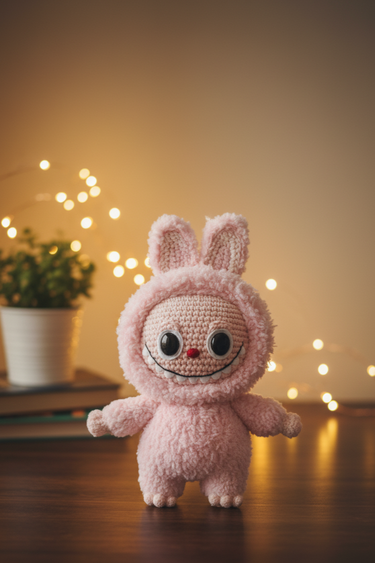 Labubu Crochet Pattern – Cute DIY Amigurumi PDF (Instant Download)